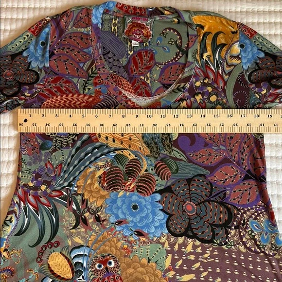 Johnny Was Madison Favorite 3/4 Sleeve Top - Picture 6 of 8